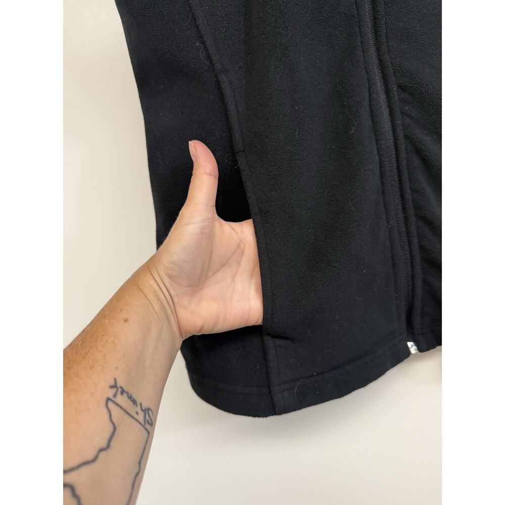 Johnnie O Womens Black Fleece Full Zip Golf Vest Size Small - Picture 3 of 10